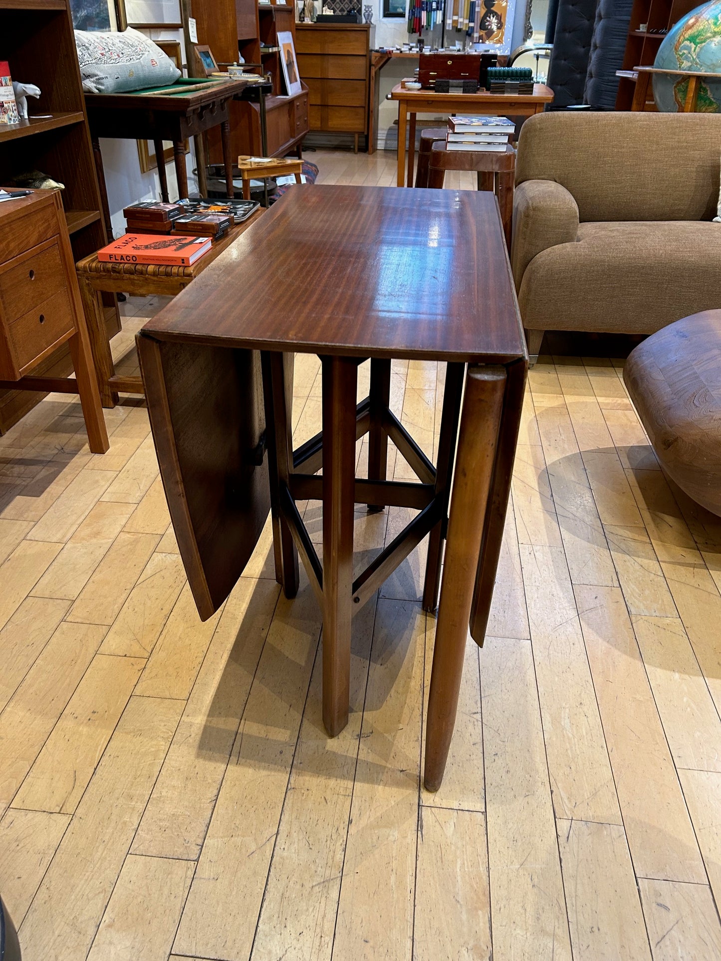 MidCentury Walnut Dropleaf Dining Table
