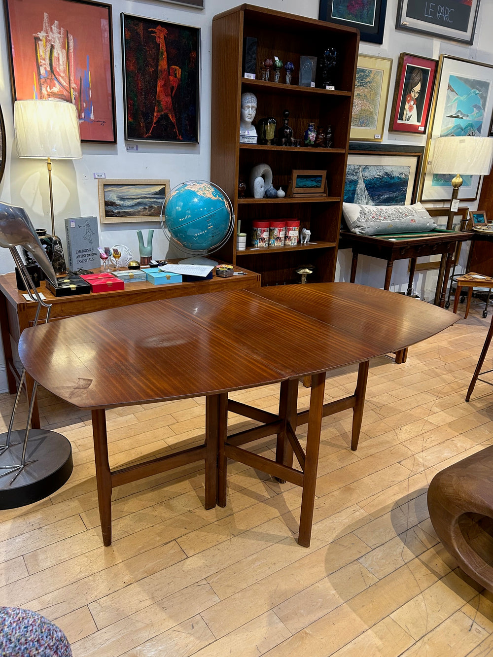 MidCentury Walnut Dropleaf Dining Table