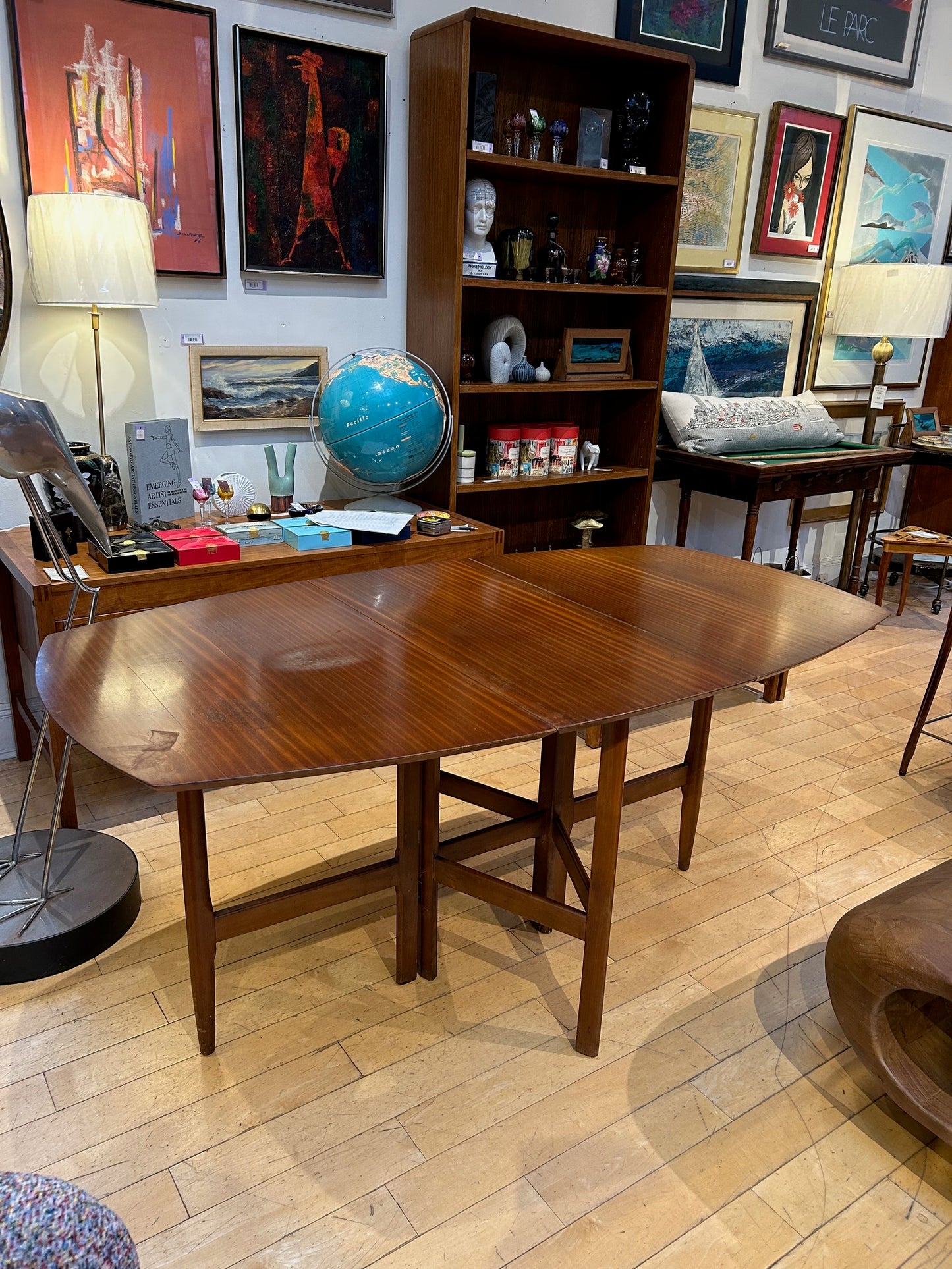 MidCentury Walnut Dropleaf Dining Table