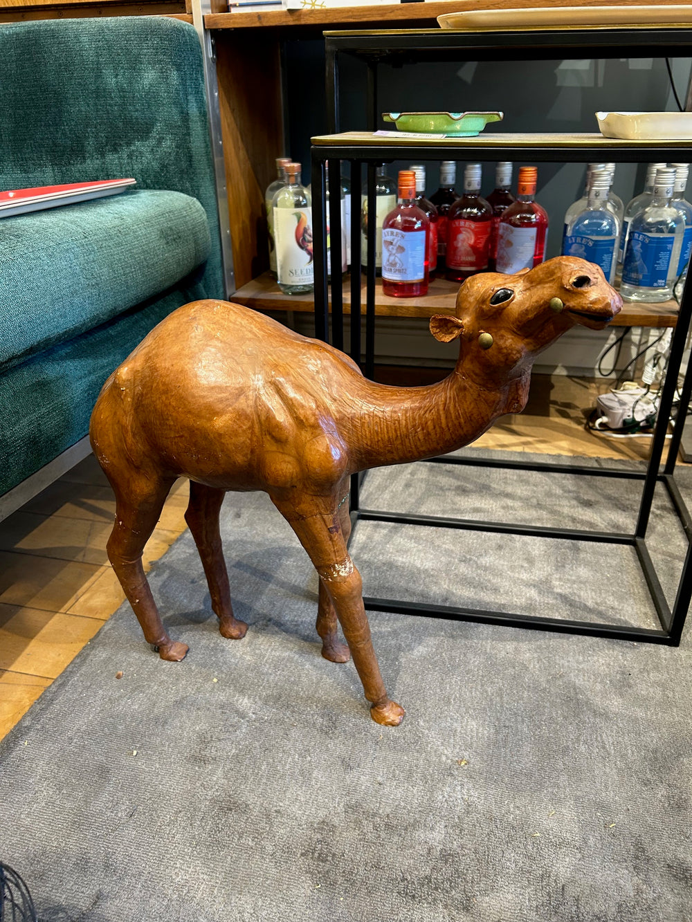 Large Leather Camel Figure
