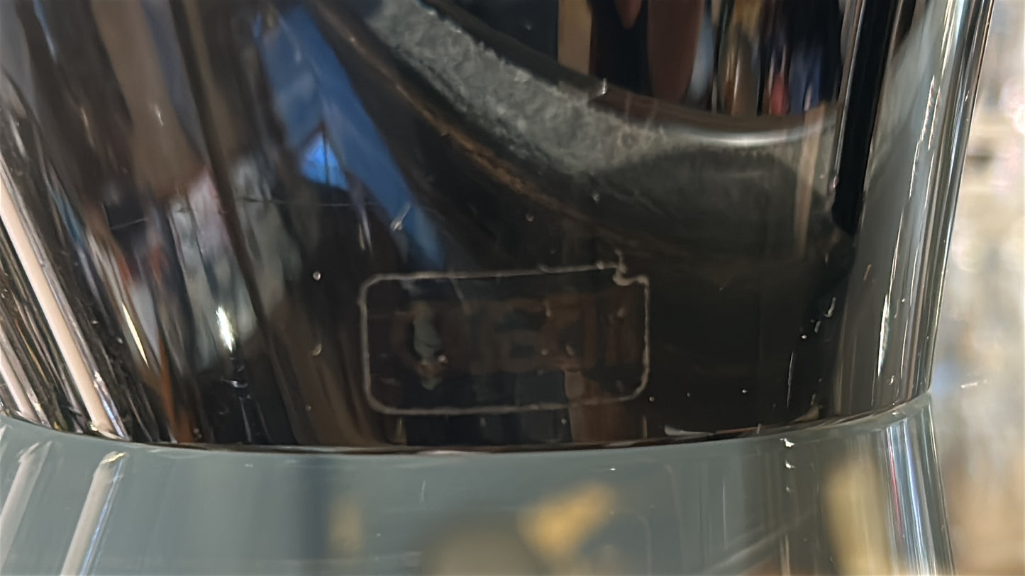 Dark Glass Elephant Sculpture by