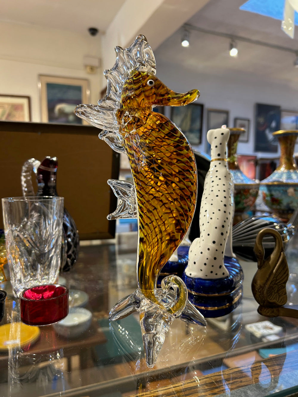 Art Glass Seahorse