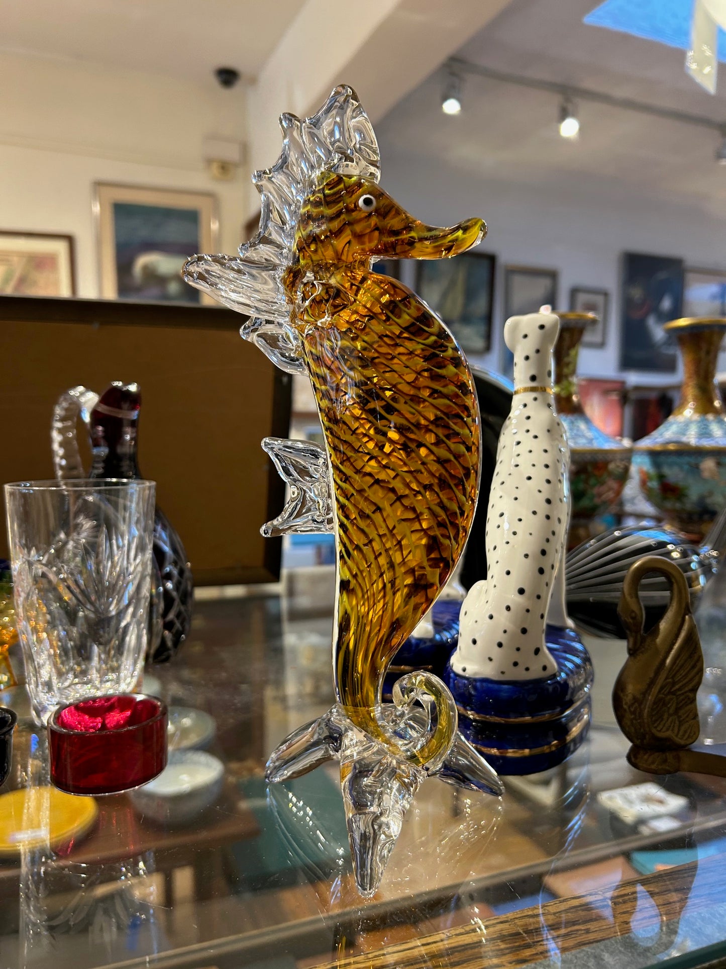 Art Glass Seahorse