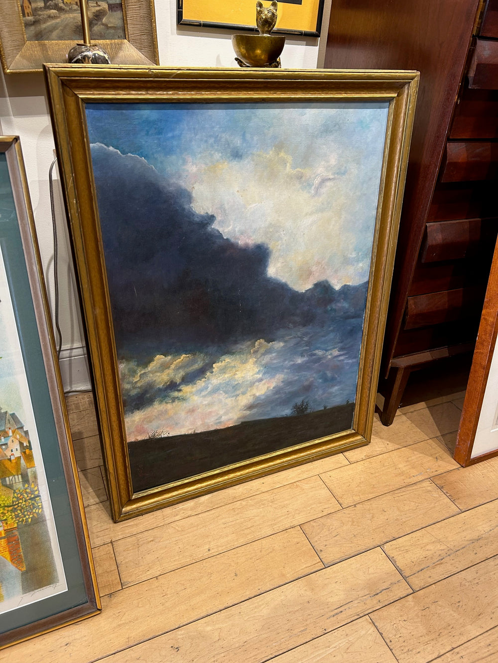 Big Sky with Clouds Oil Painting