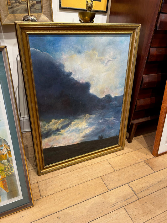 Big Sky with Clouds Oil Painting