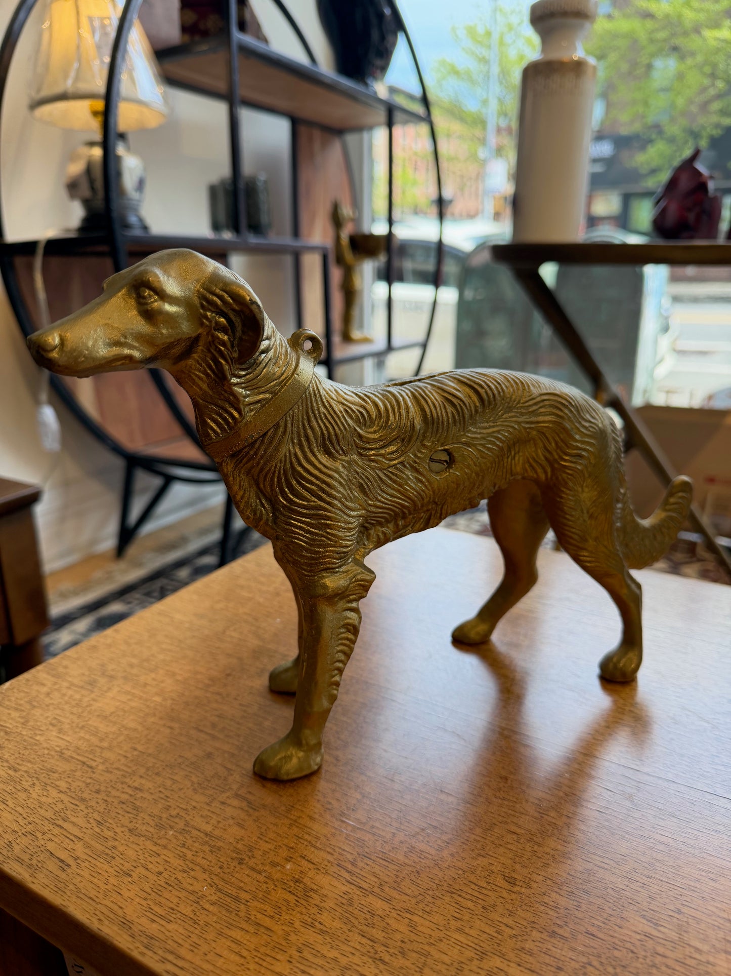 Metal Dog Bank