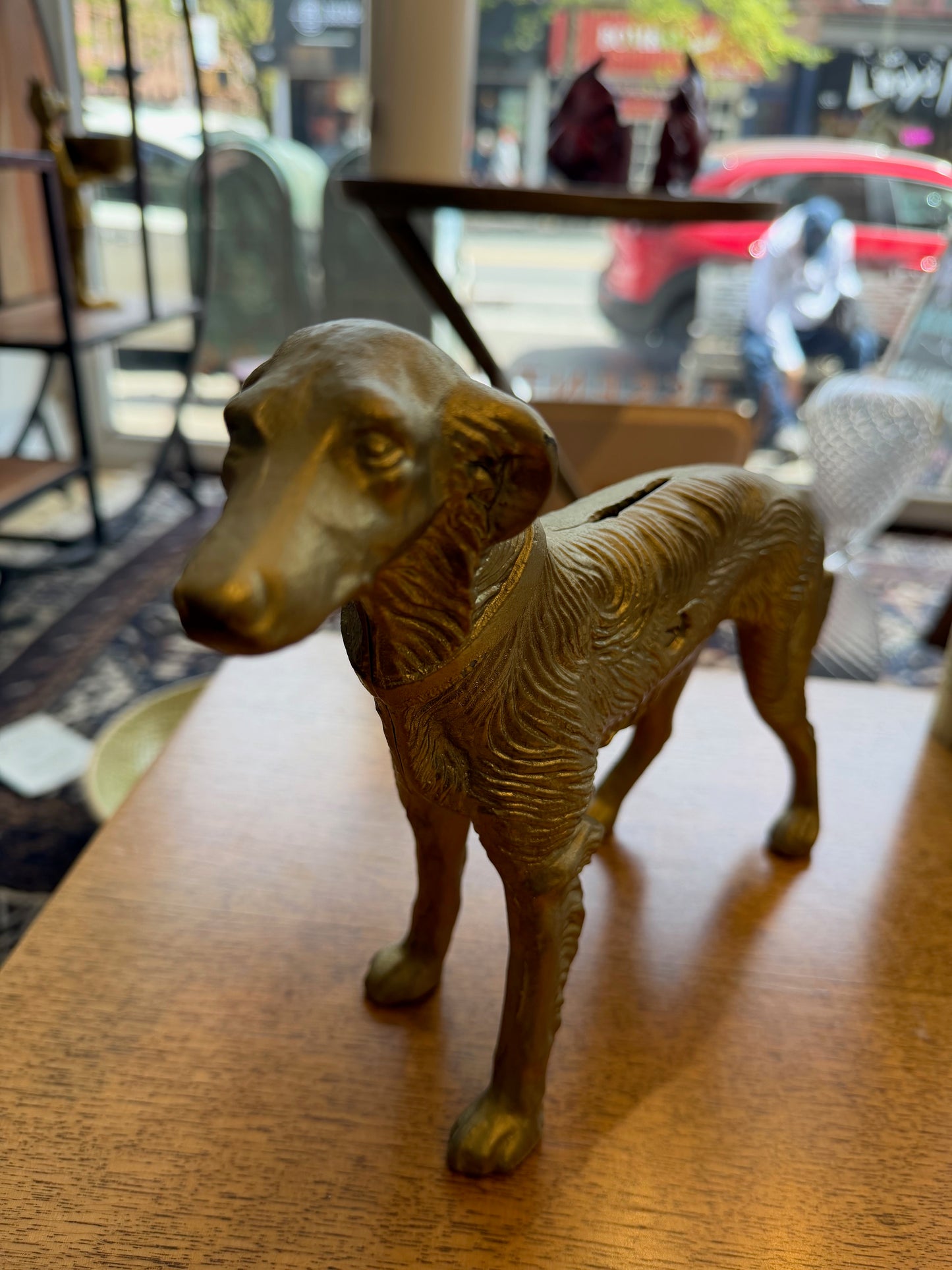 Metal Dog Bank