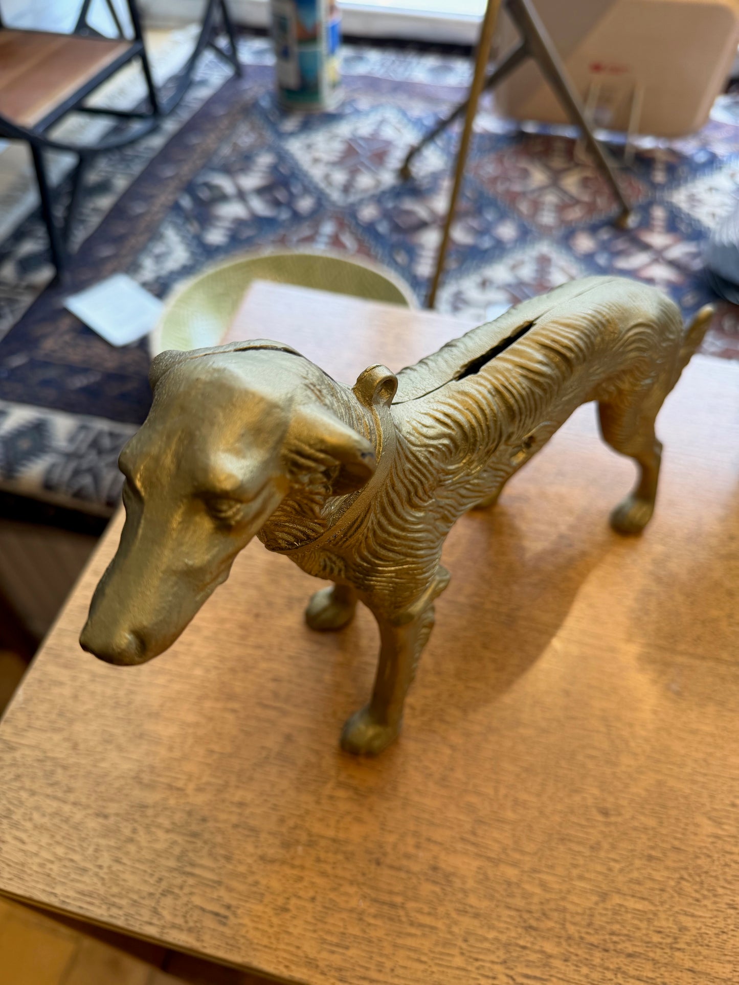 Metal Dog Bank