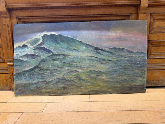 '64 Signed John Haitsma Waves Painting