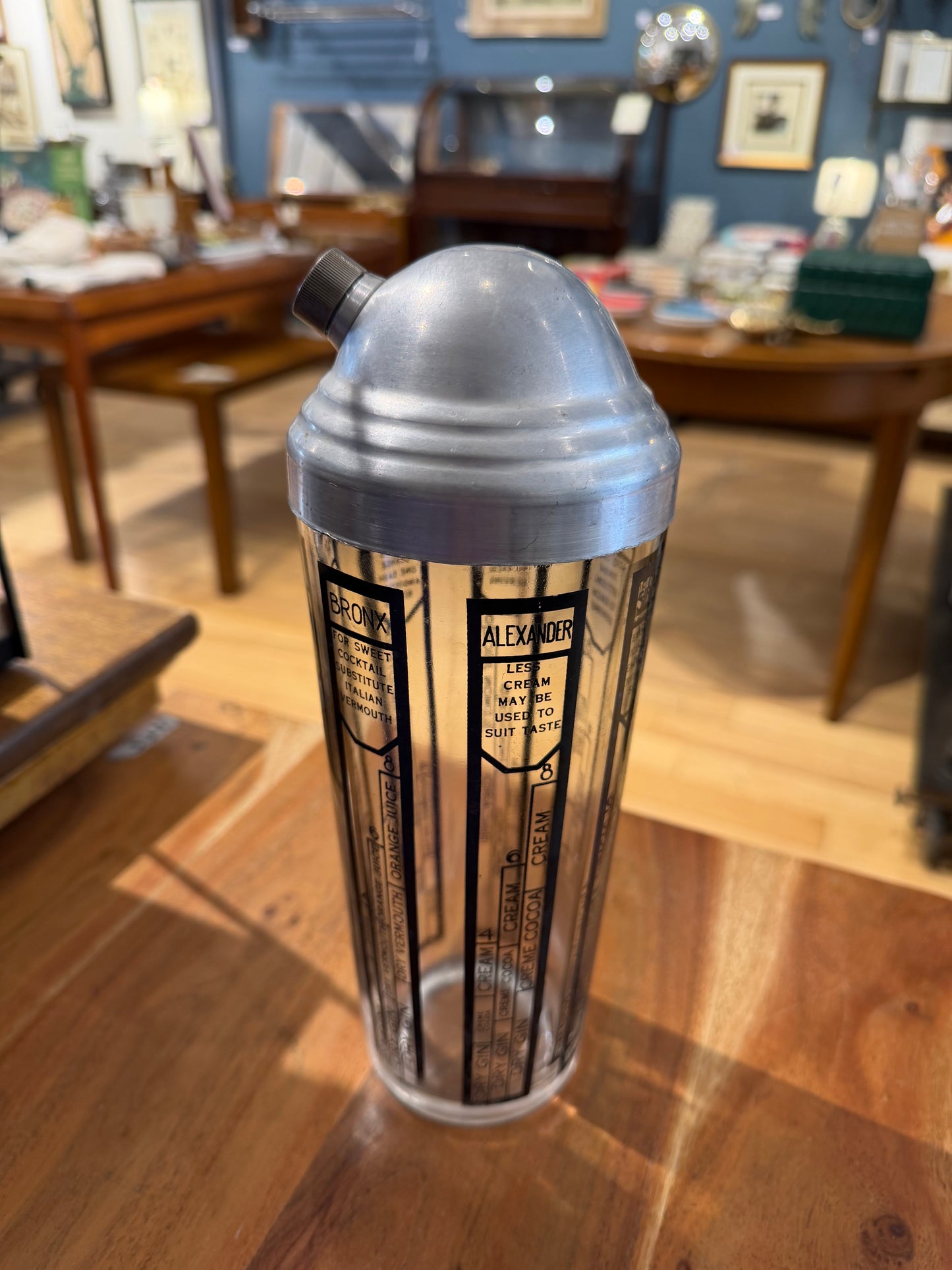 Vintage Recipe Cocktail Shaker