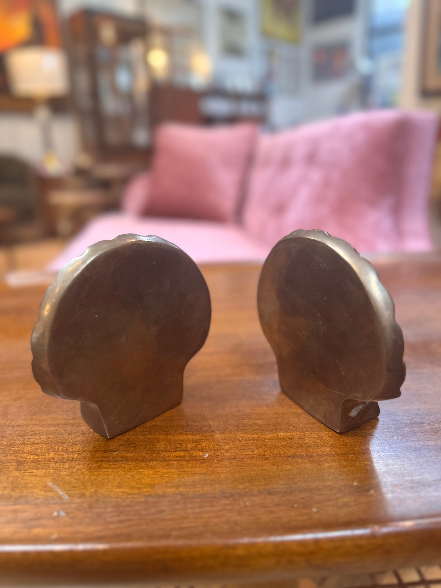 Brass Seashell Bookends