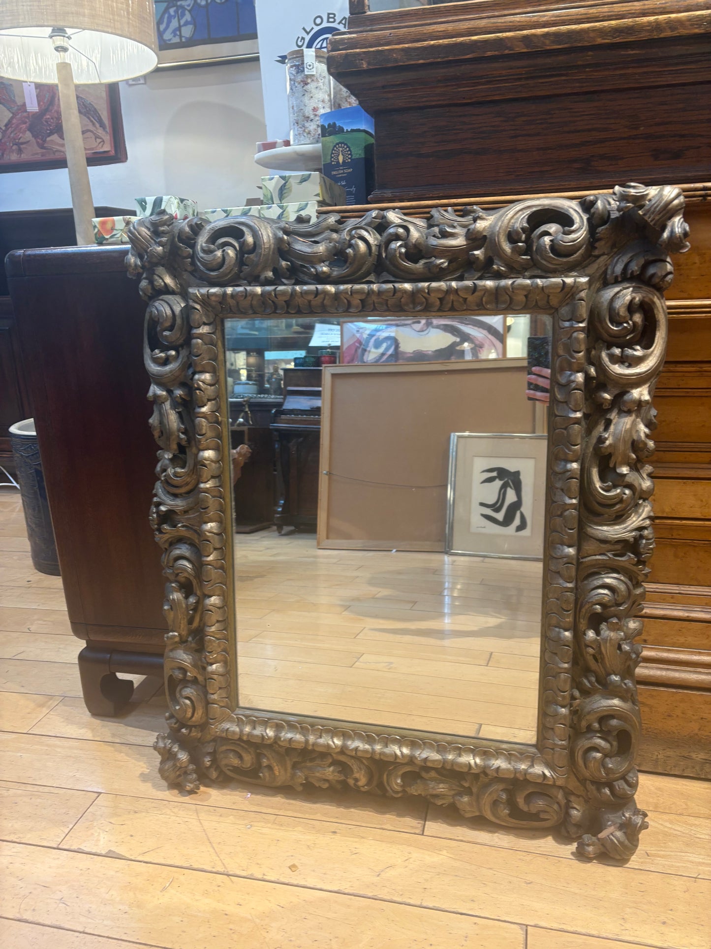 Antique Carved Mirror