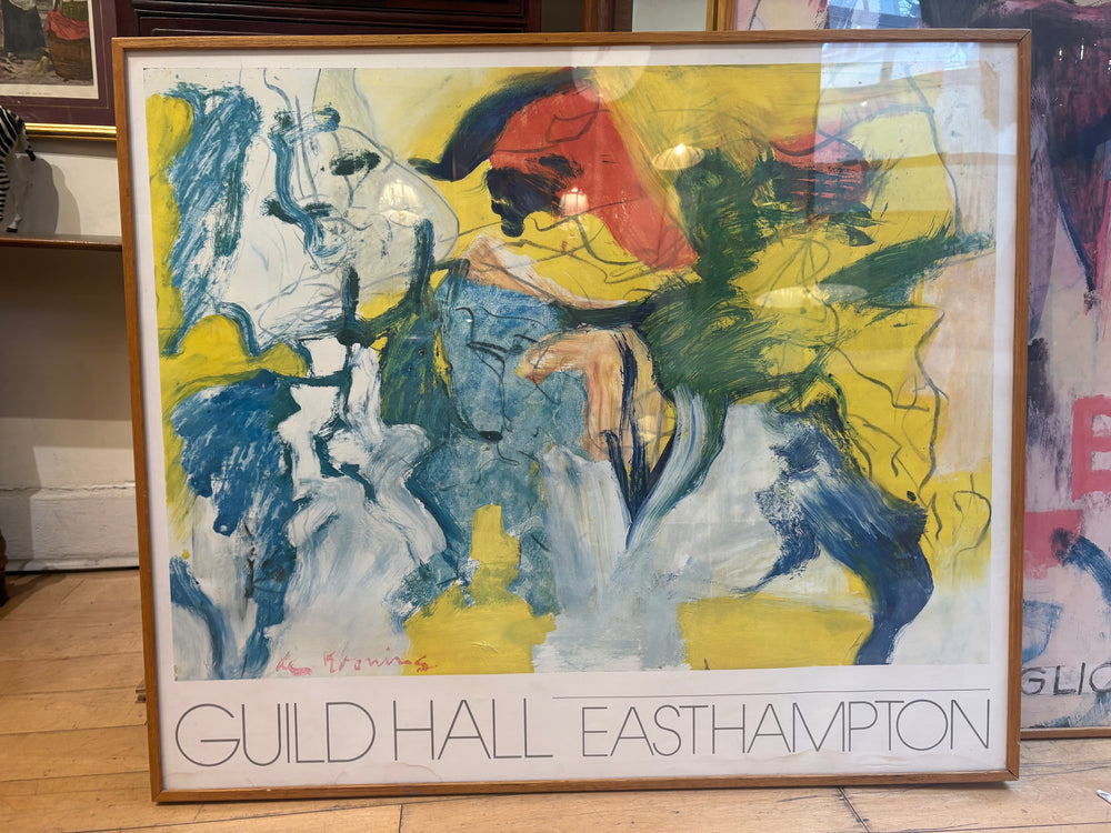 '76 Willem de Kooning Guild Hall East Hampton Exhibition Poster