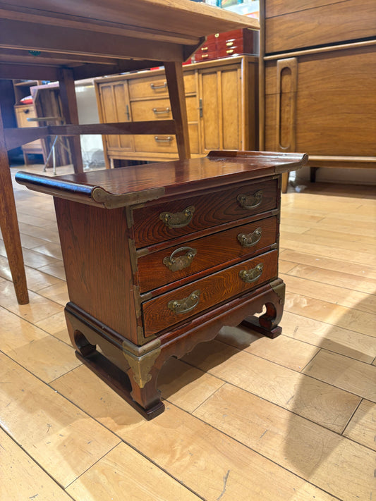 Pagoda Top Small 3 Drawer Chest