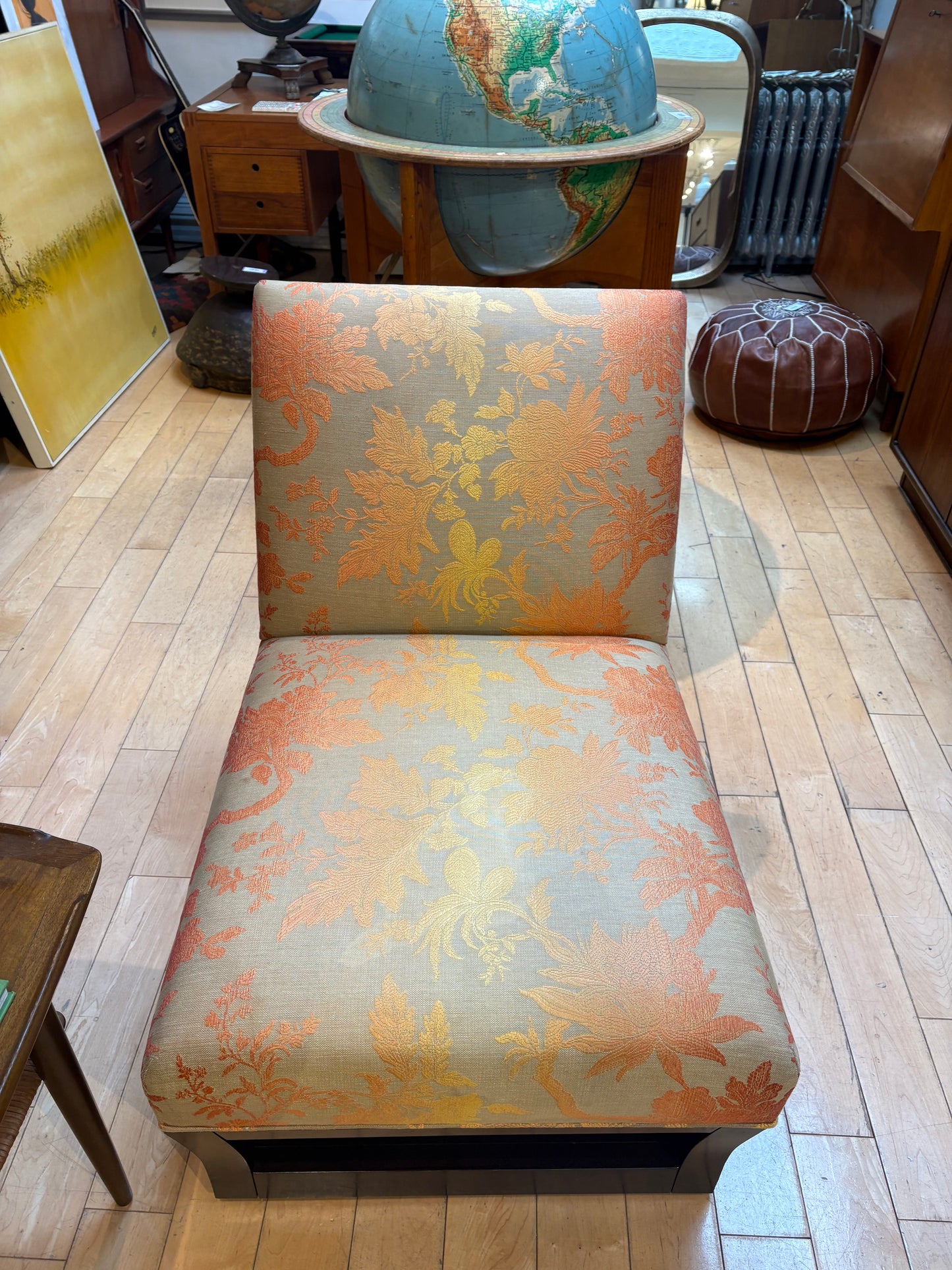 Ombre Florals Upholstered Accent Chair