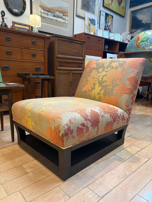 Ombre Florals Upholstered Accent Chair