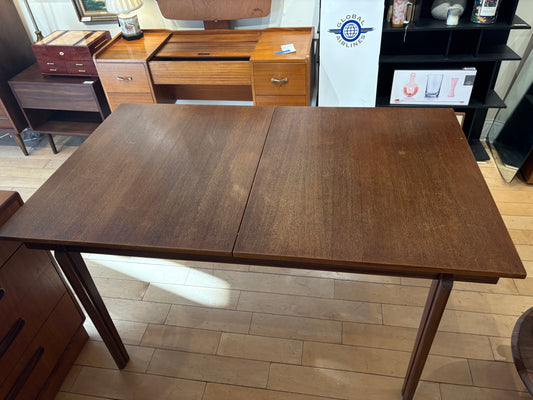 Teak Rectangular Dining Table with Inset Leaf