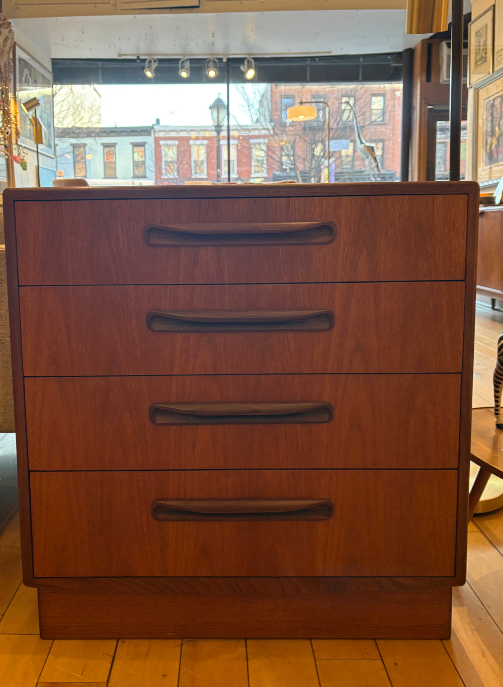 Four Drawer Chest with Wood Pulls