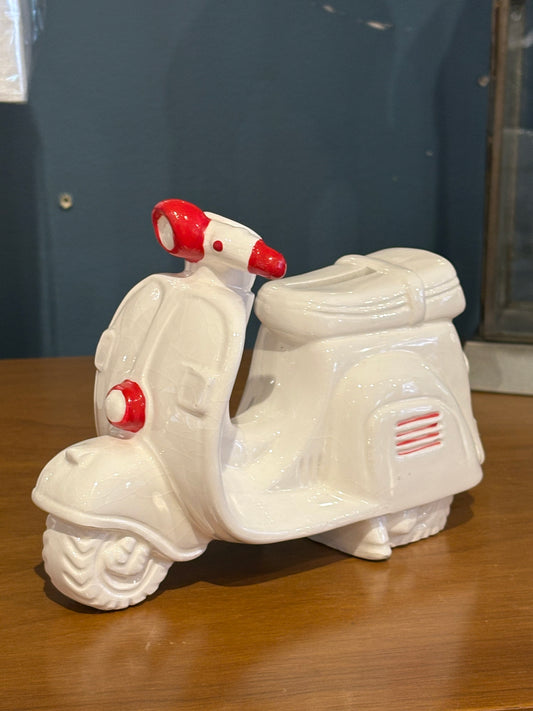 Porcelain Vespa Coin Bank