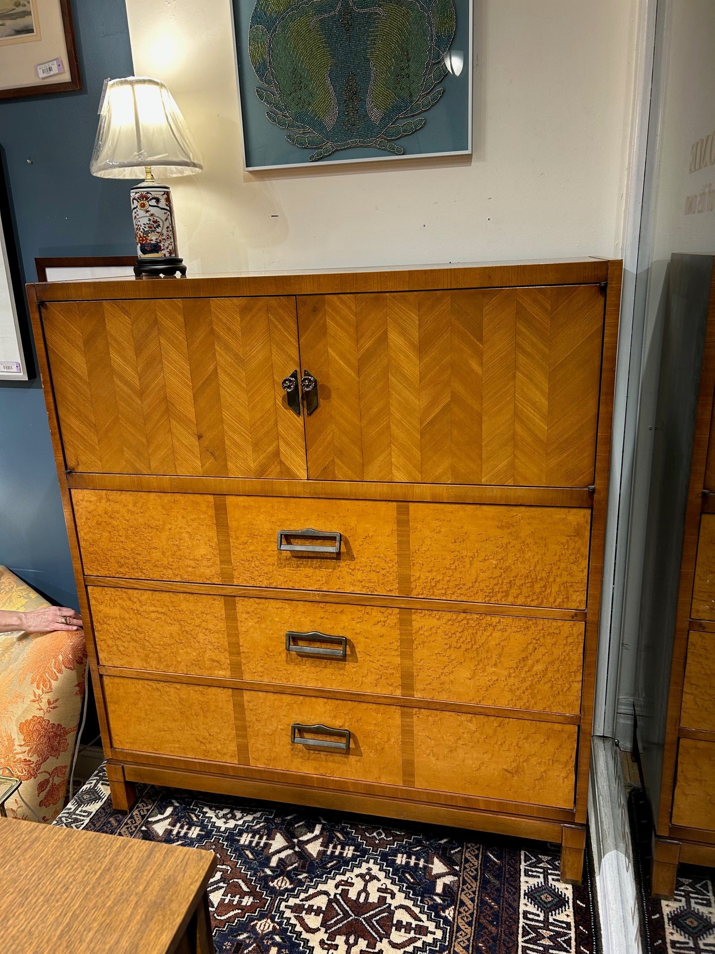5 Drawer Bird-Eye Maple Dresser