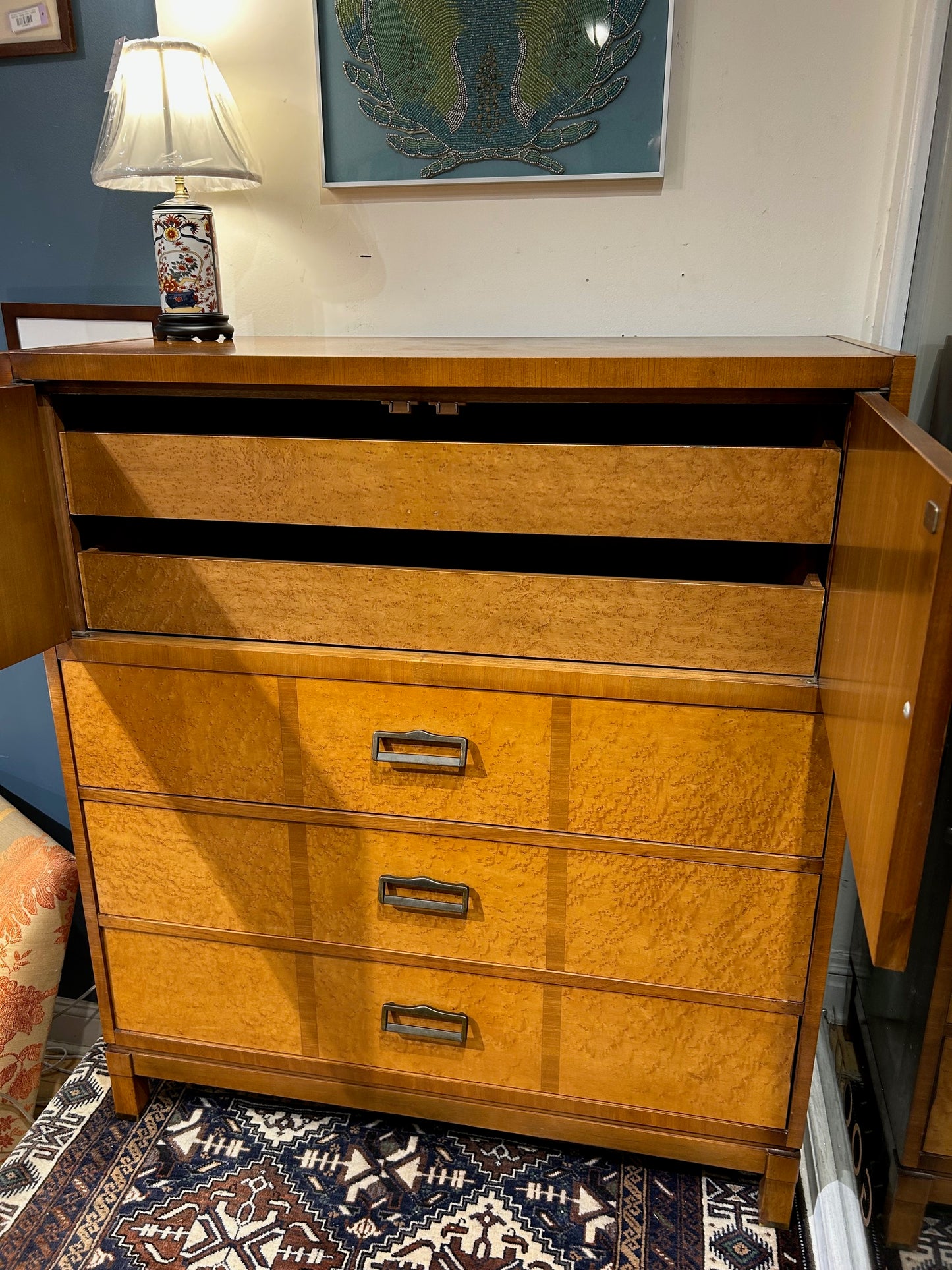 5 Drawer Bird-Eye Maple Dresser