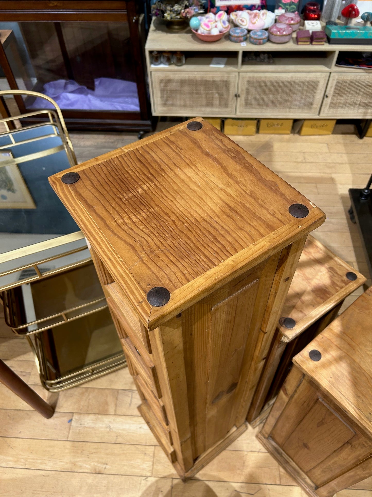 Five Drawer Rustic Pine Chest
