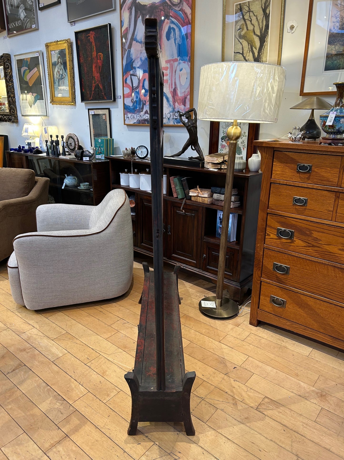 Vintage Japanese Robe Rack w/ 3 Drawers