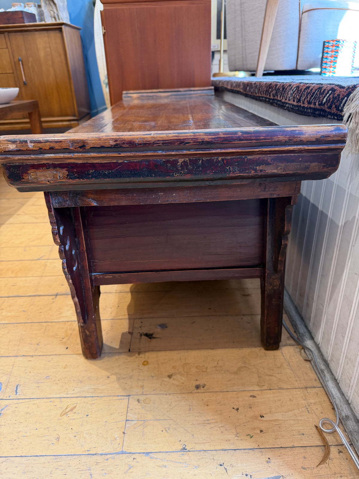 Pagoda Top 3 Drawer Low Console/Bench