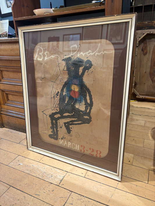1960s Ben Shahn March 3-28 P Exhibition Poster