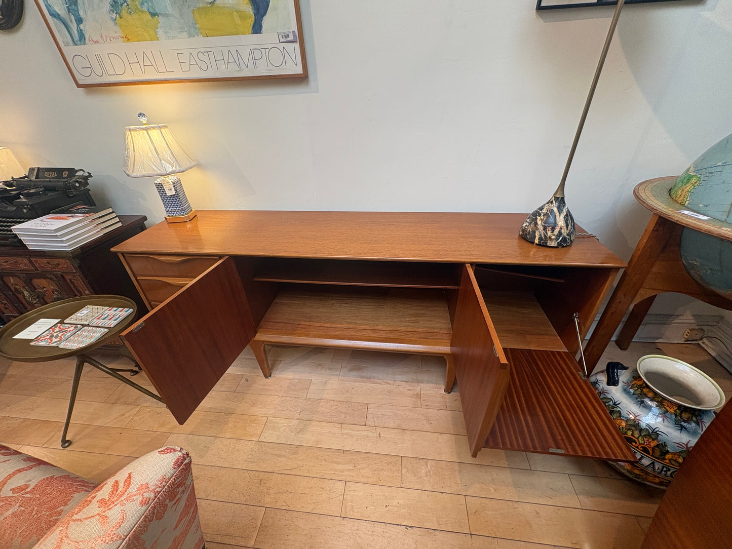 Low Sideboard with 2 Cabinets and 3 Drawers