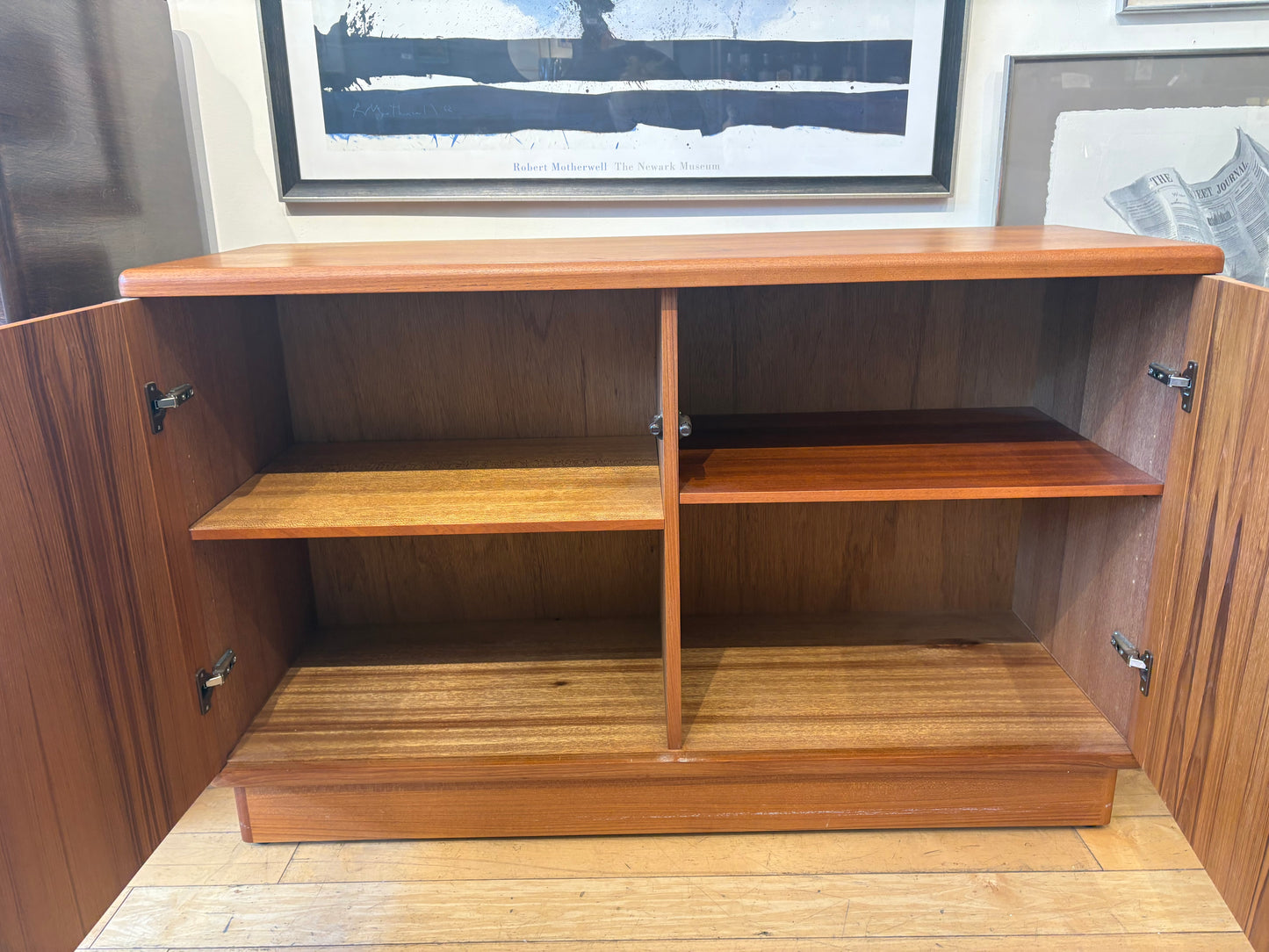 Small 2 Door Teak Sideboard