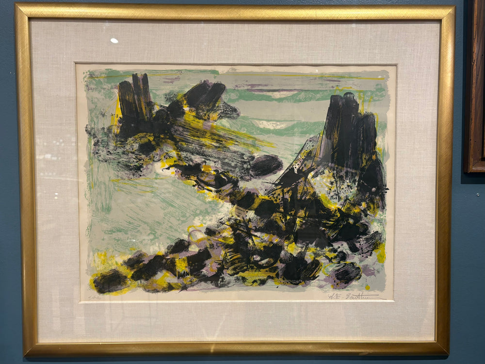 Signed Maurice Elie Sarthou Abstract Lithograph 6/220