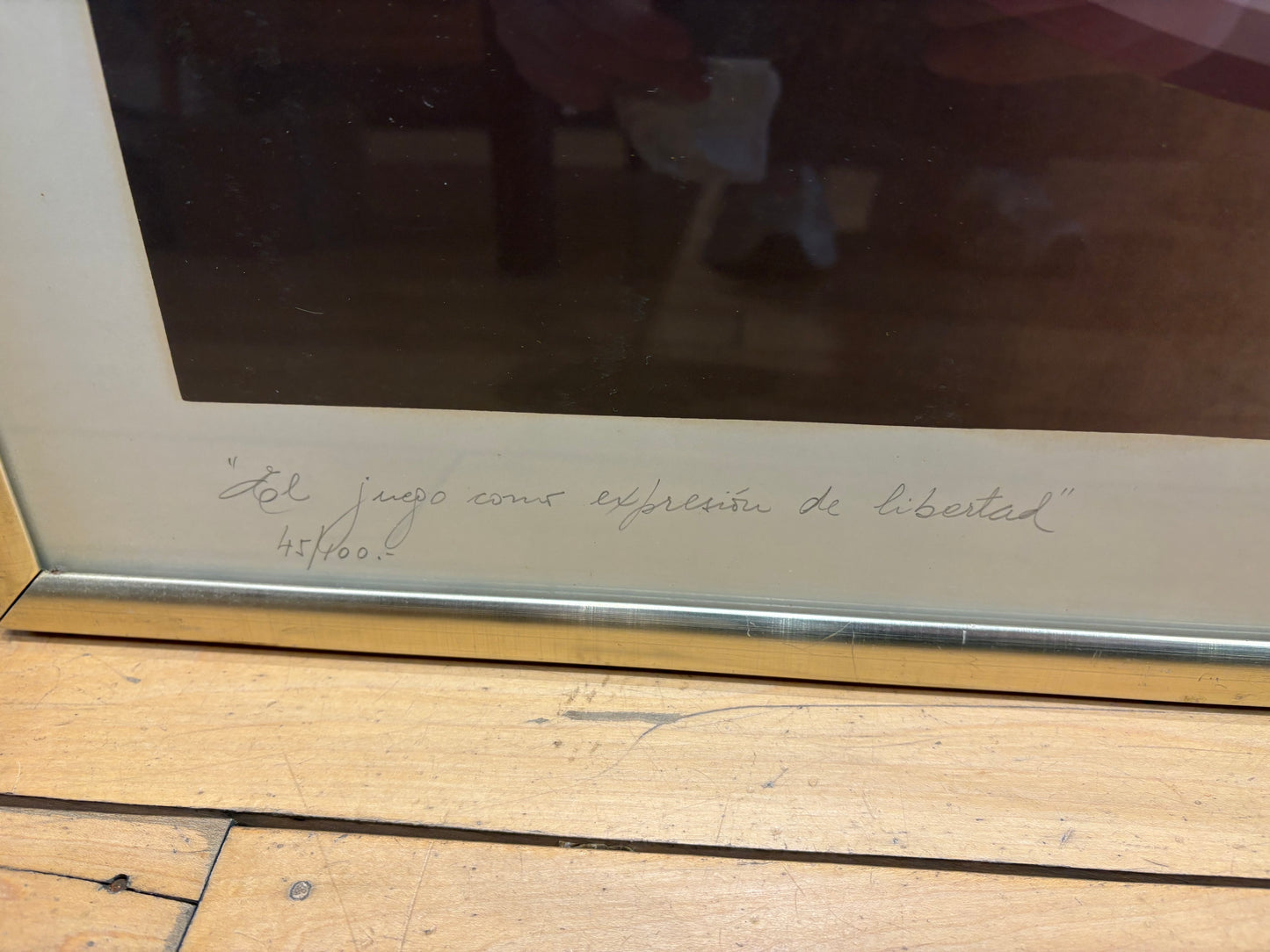 '77 Signed "El Juego como Expresion de Libertad" Abstract Screen Print 45/100