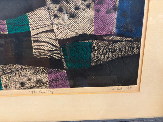 '55 Signed Gerson Lieber "Coral Reef" Etching 12/15