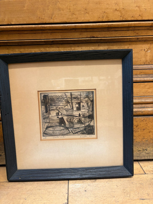 '52 Signed Gerson Lieber "Coastal Web" Etching: Artist Proof