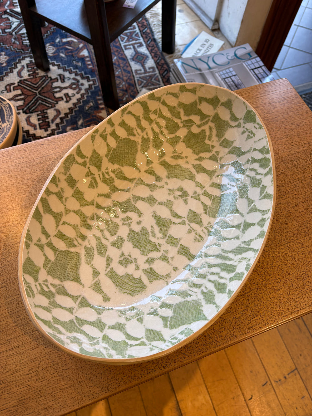 Large Nested Oval Bowl Aspen Citrus