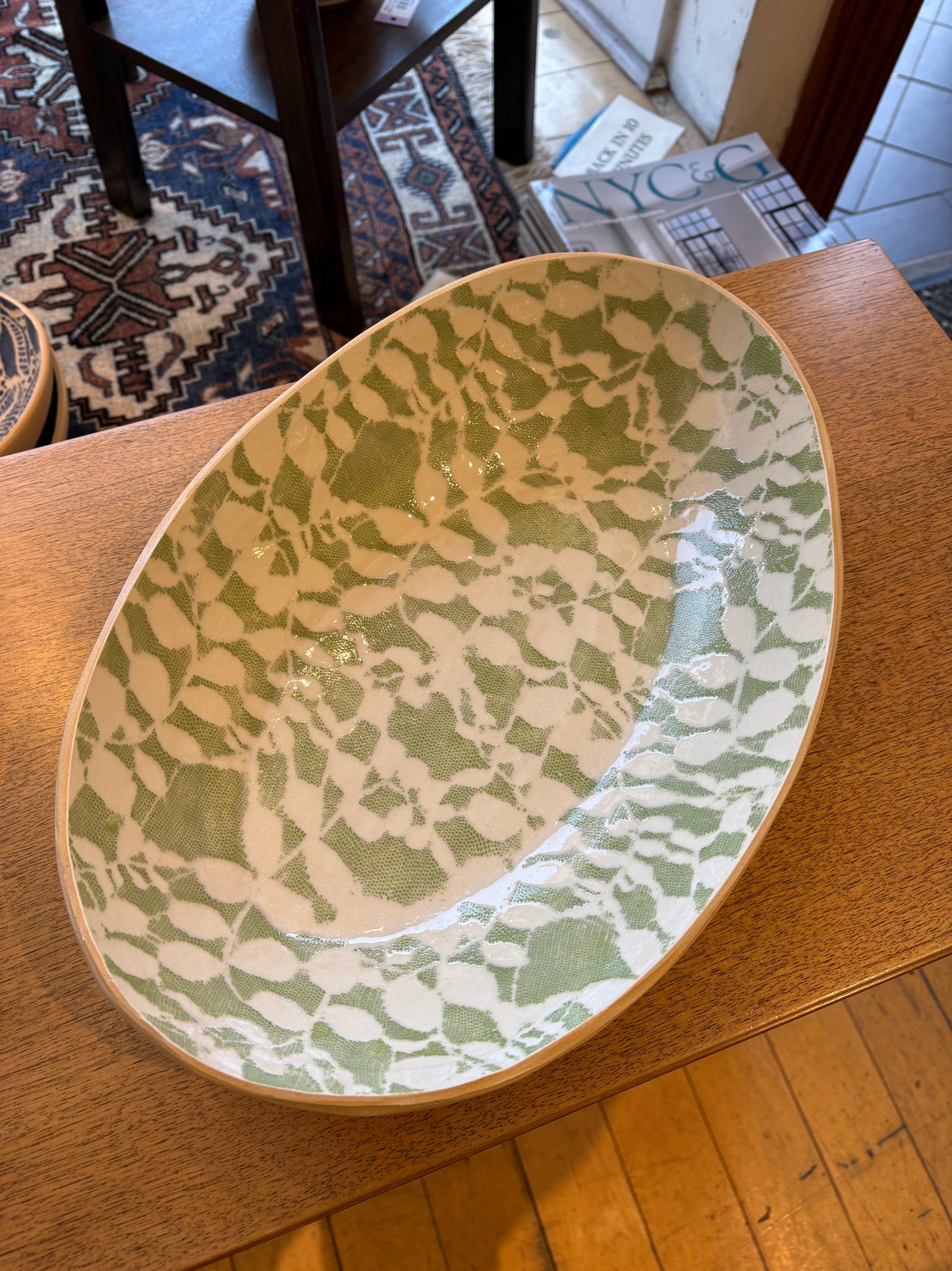 Large Nested Oval Bowl Aspen Citrus