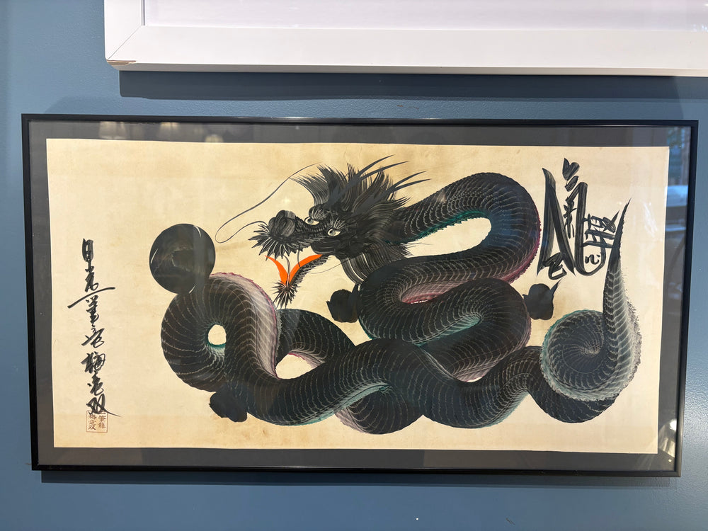 Japanese Dragon Ink Painting