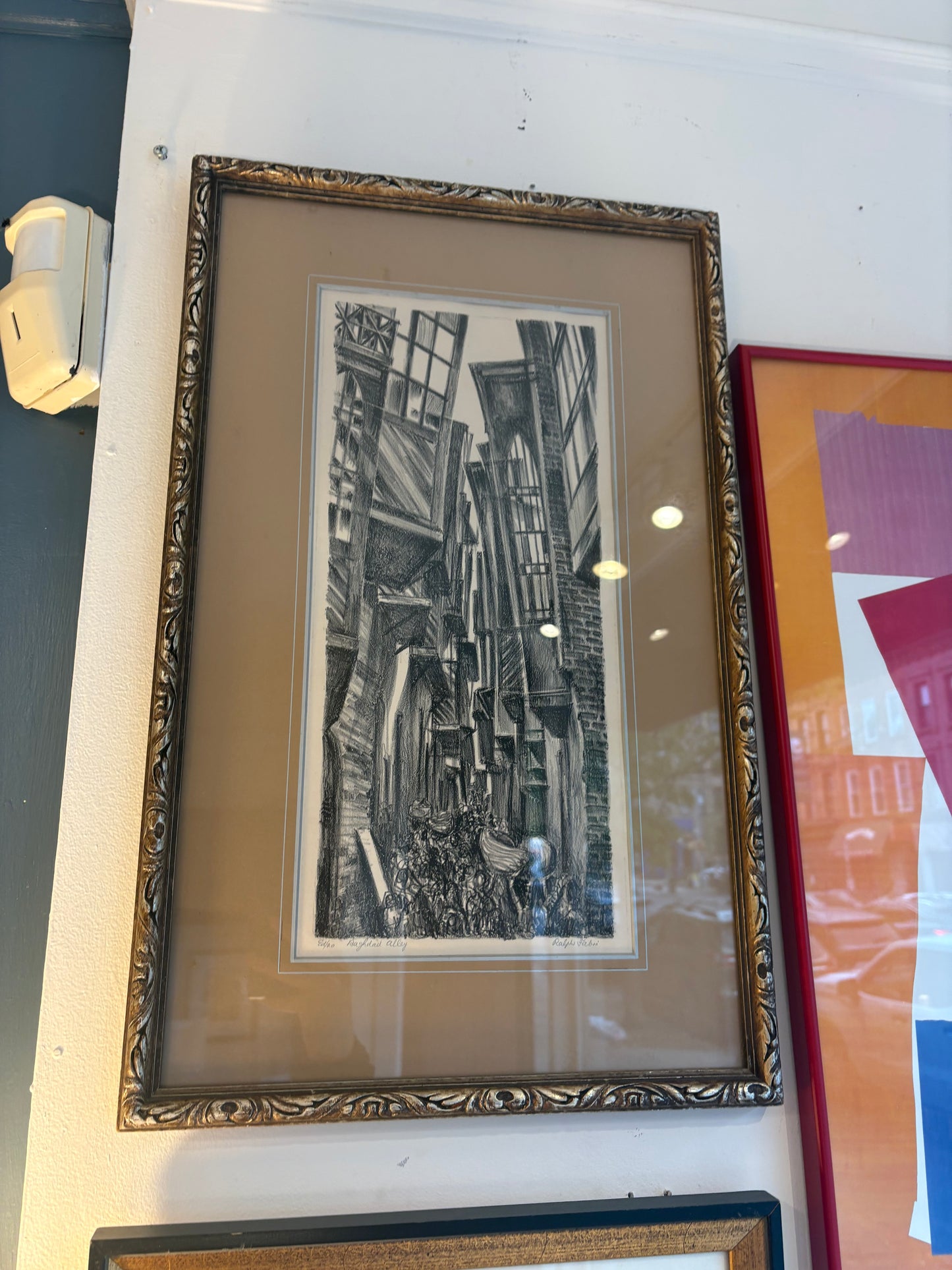 Signed Ralph Fabri "The Baghdad Alley" Etching Ed/20