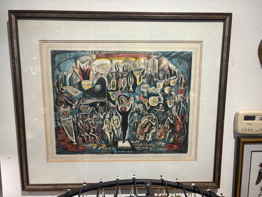 '78 Signed Irving Amen "Philharmonic" Lithograph