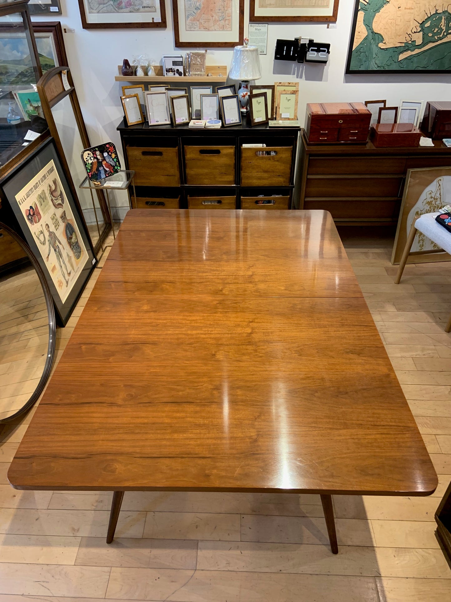 Walnut Dining Table with One 12" Leaf