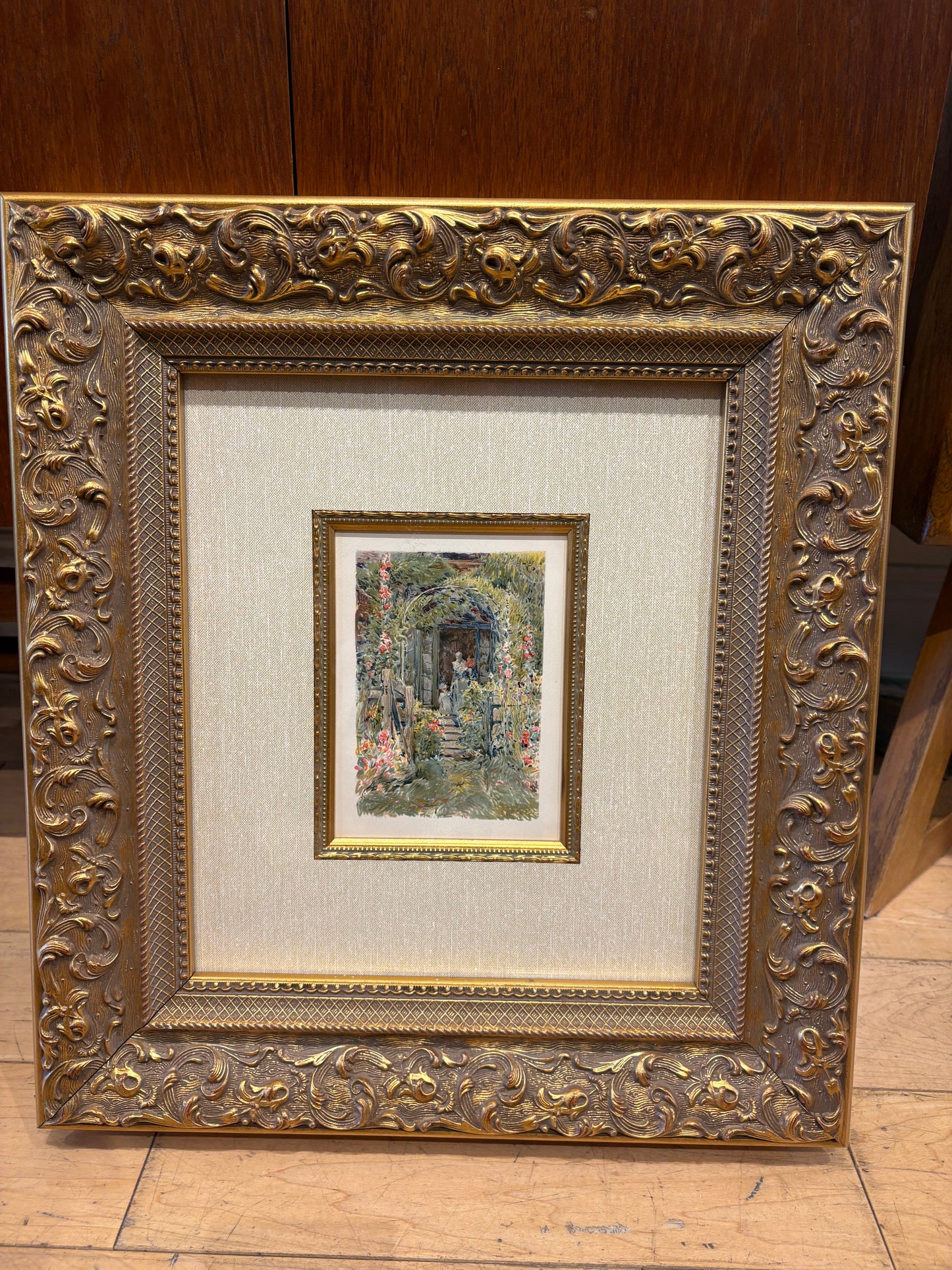 Childe Hassam's "The Garden in it's Glory" 1894 Small Lithograph