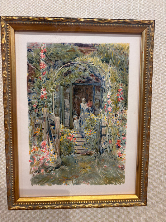 Childe Hassam's "The Garden in it's Glory" 1894 Small Lithograph