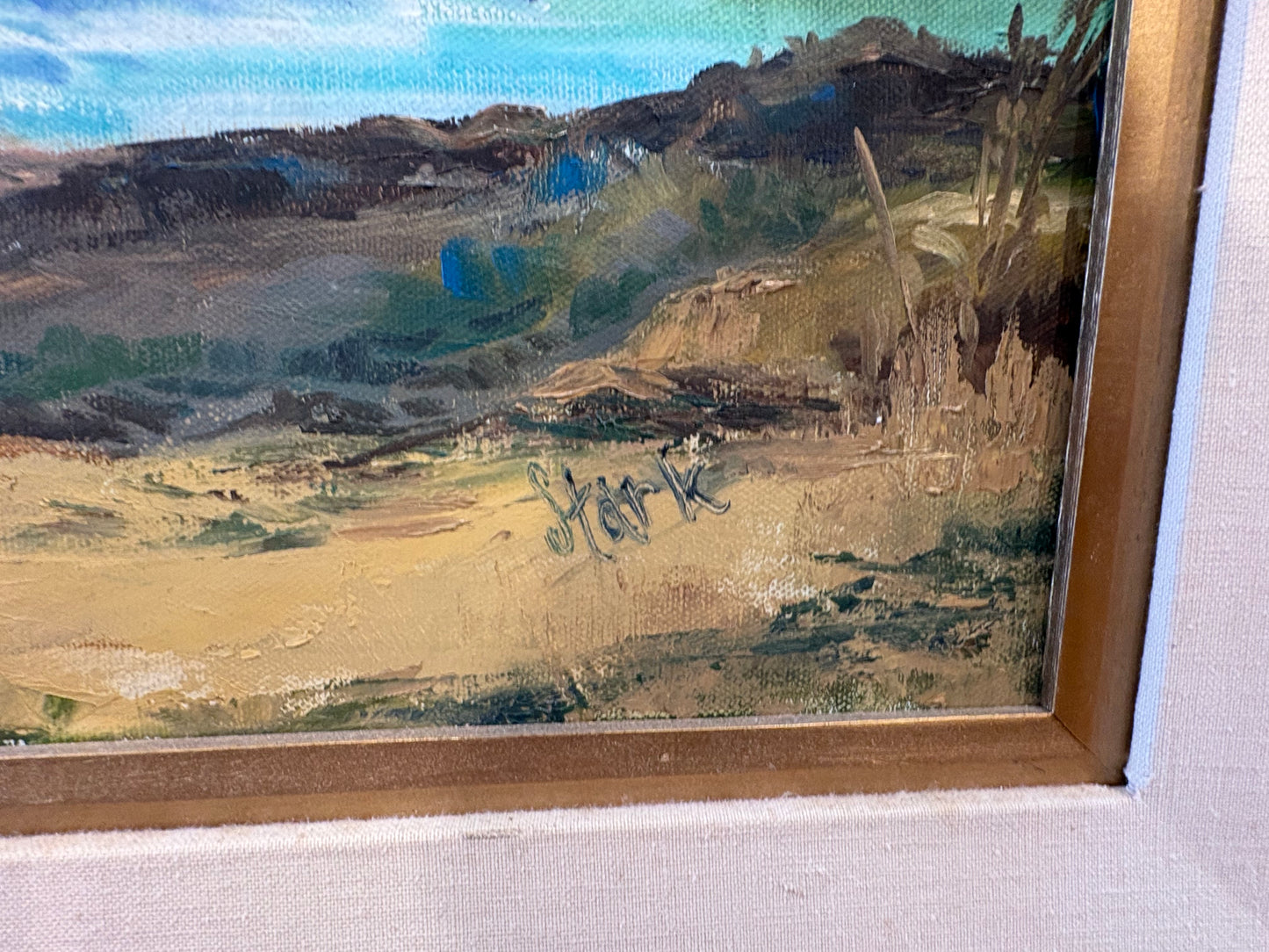 Signed Stark Seaside Landscape