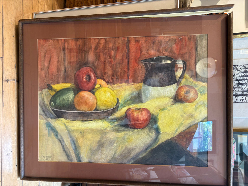 '73 Signed Guy Bagley Large Still Life Painting