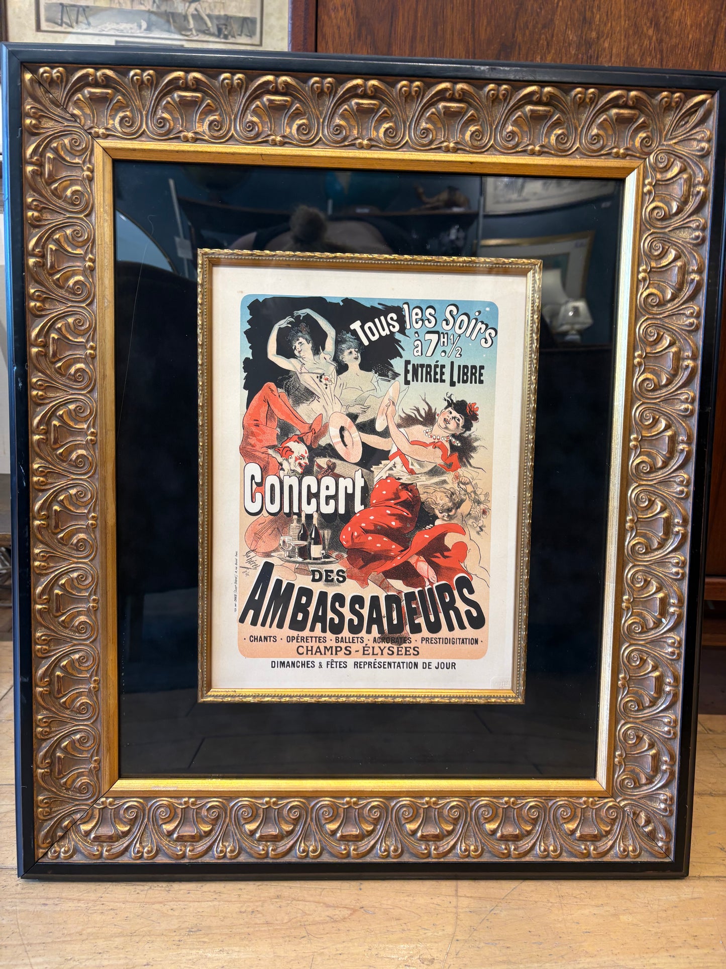Jules Cheret Concert Des Ambassadeurs 1898 Color Lithograph