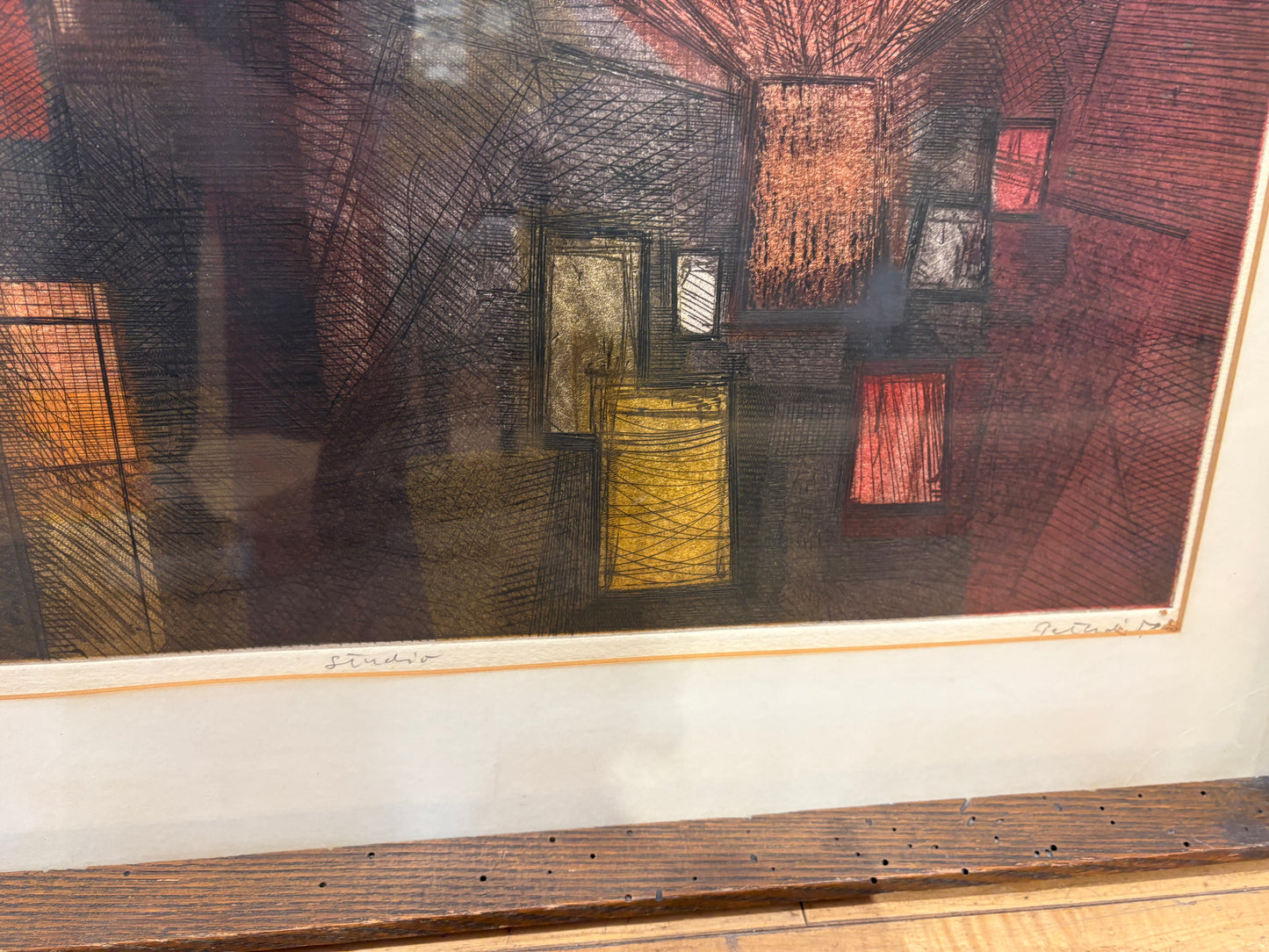 Signed "Studio" Colored Etching 20/20