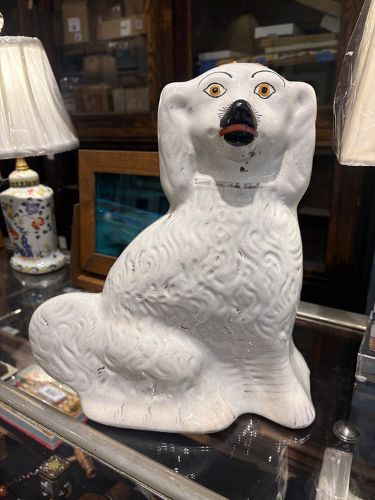 Porcelain Staffordshire Spaniel Sculpture