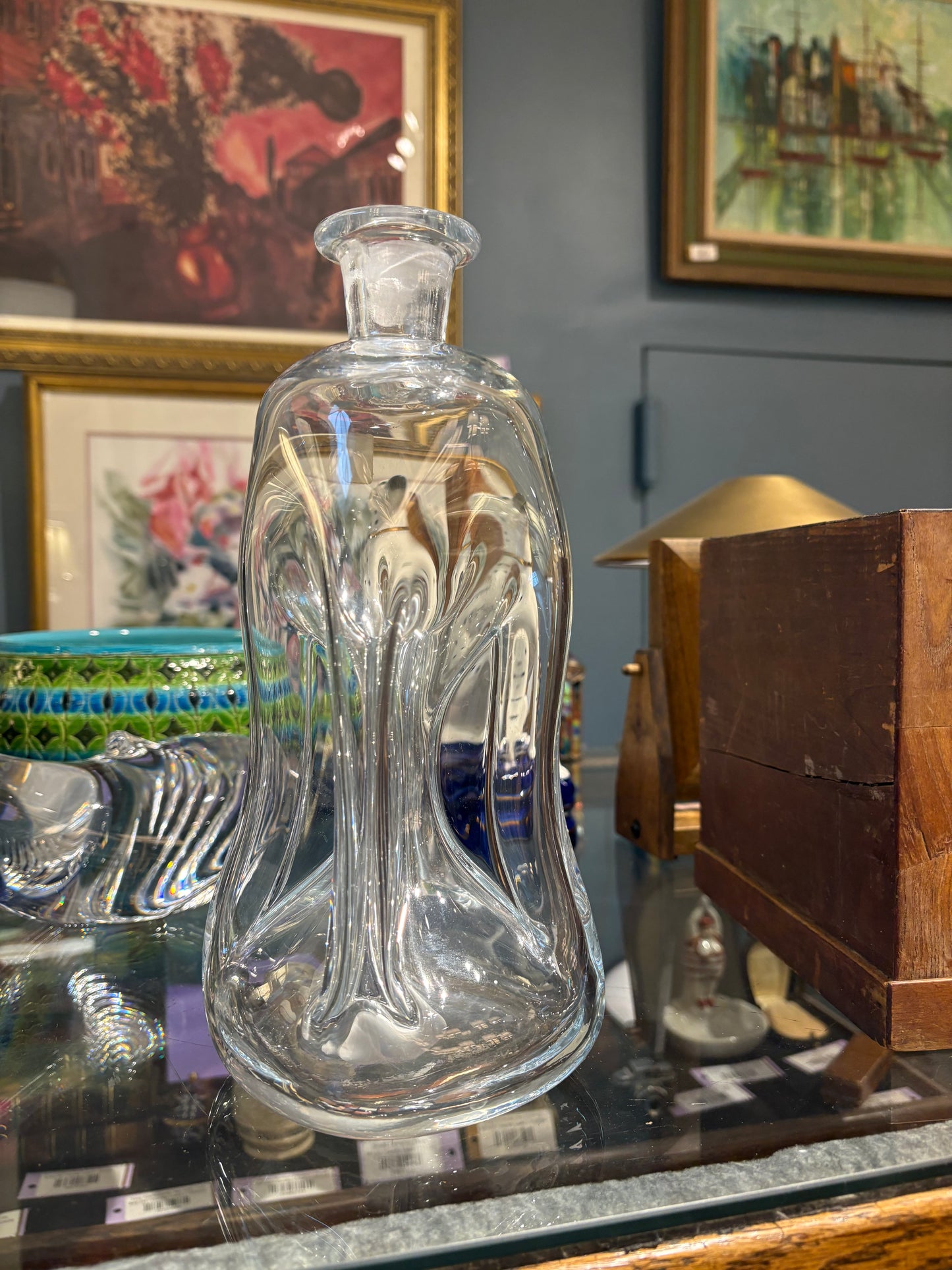 Vintage Danish "King" Glass Decanter