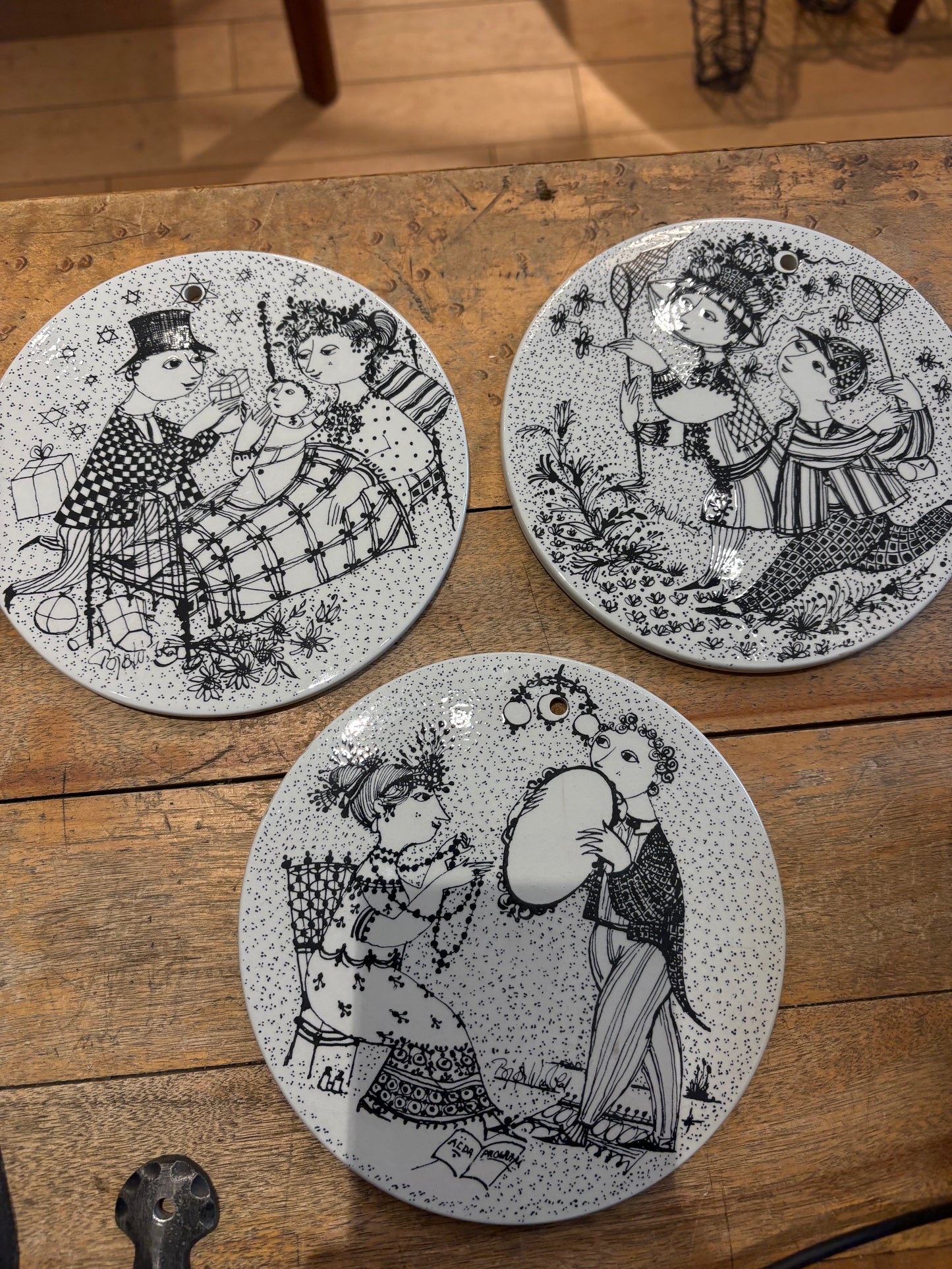 1970's Danish Decorative Wall Plaque (Individual)